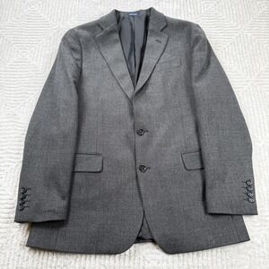 Stafford Blazer Men 40R Gray Tweed Classic Fit Sport Coat Business Formal Office